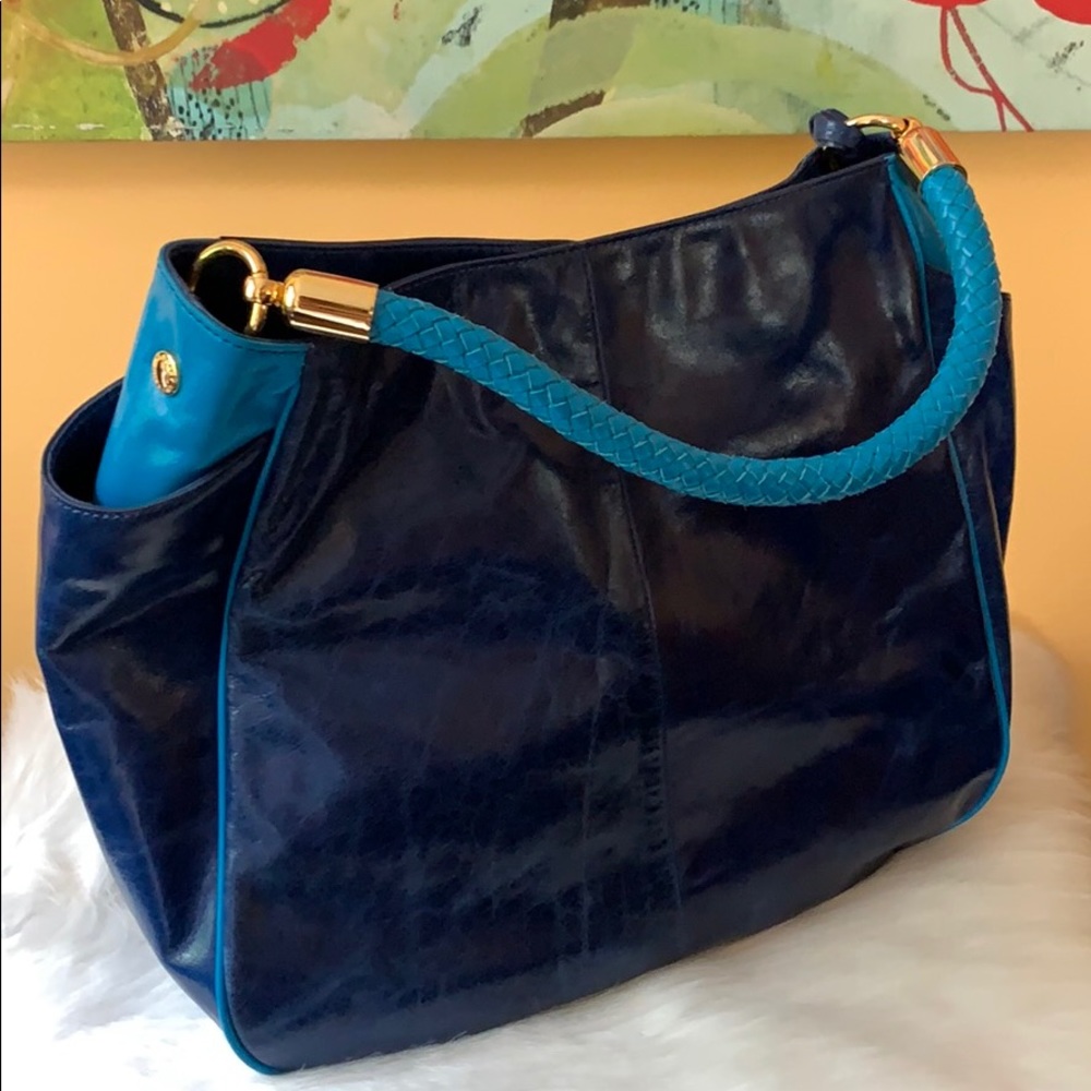 Blue Badgley Mischka Handbag